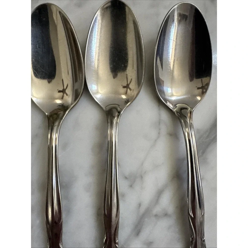 Superior Chapel Hill Stainless Steel USA Flatware 4 Teaspoons Vintage Excellent